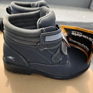 3M Thinsulate Black Kids Boots